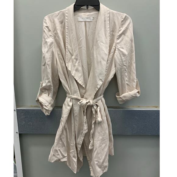 ASTR‎ Light Rolled Sleeved Trench Duster Coat - Picture 1 of 3